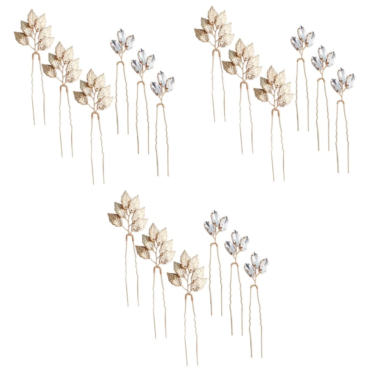 ifundom 18 Pollici Fermagli Per Da Sposa Pettine Laterale Per Da Sposa Forcine Per Foglia Fermagli Per in Metallo Abito Bene Damigella D'onore Forcina Di Fiori