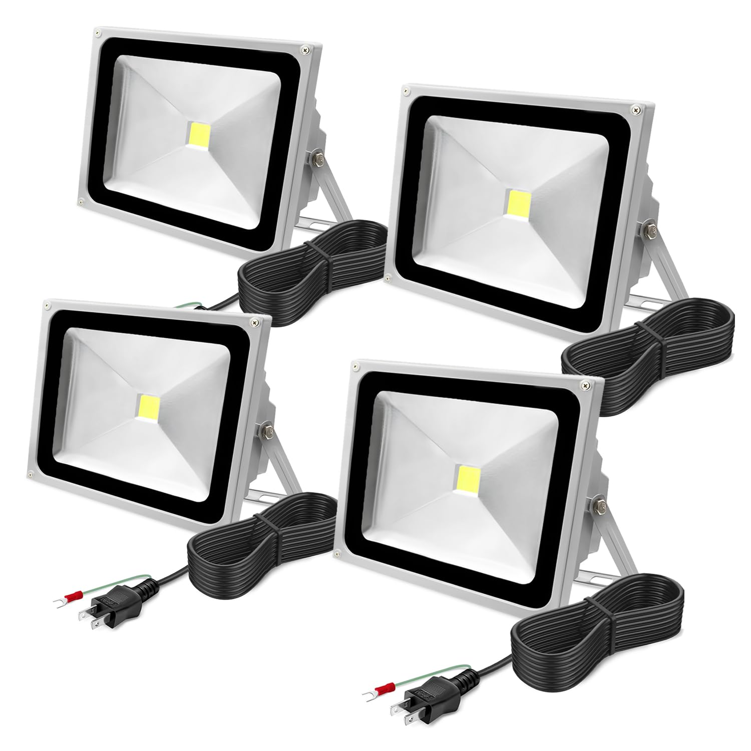 Amazon.co.jp: RenHope 50W LED投光器 4台 500W相当 4300LM 昼光色