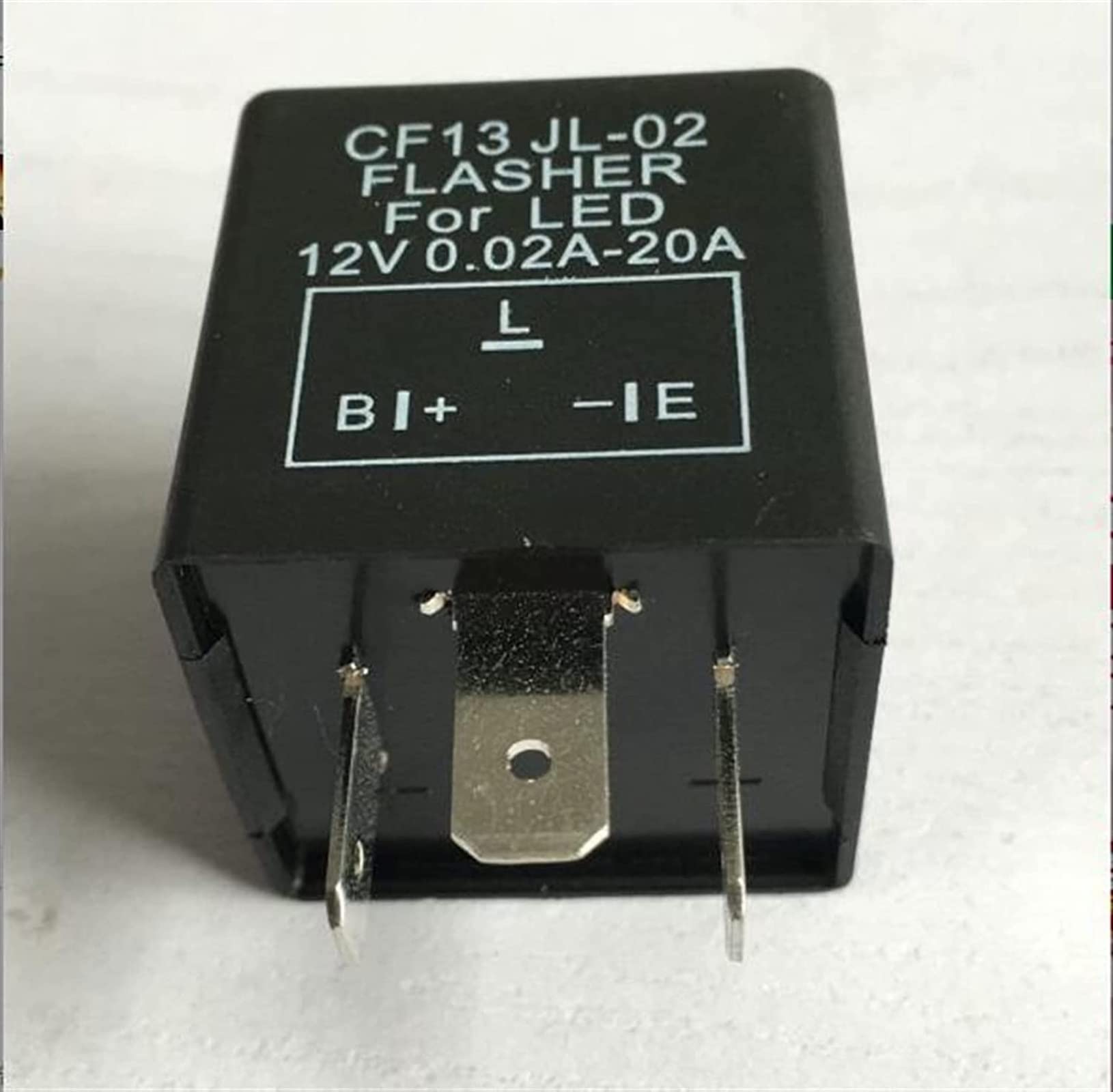 QEFHSVVZE Relay 3Pin CF13 JL-02 Car Motorcycle Flasher Relay Fix LED Light Turn Signal Hyper Flash