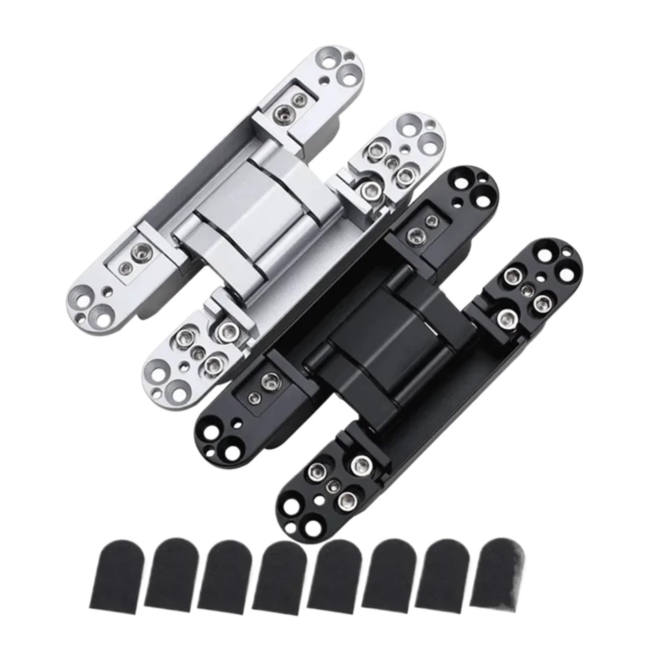 Verdecktes 180° Adj-Scharnier, 2er-Pack | Unterstützt 40/80 kg, robuster Stahl, for Innentüren aus Holz