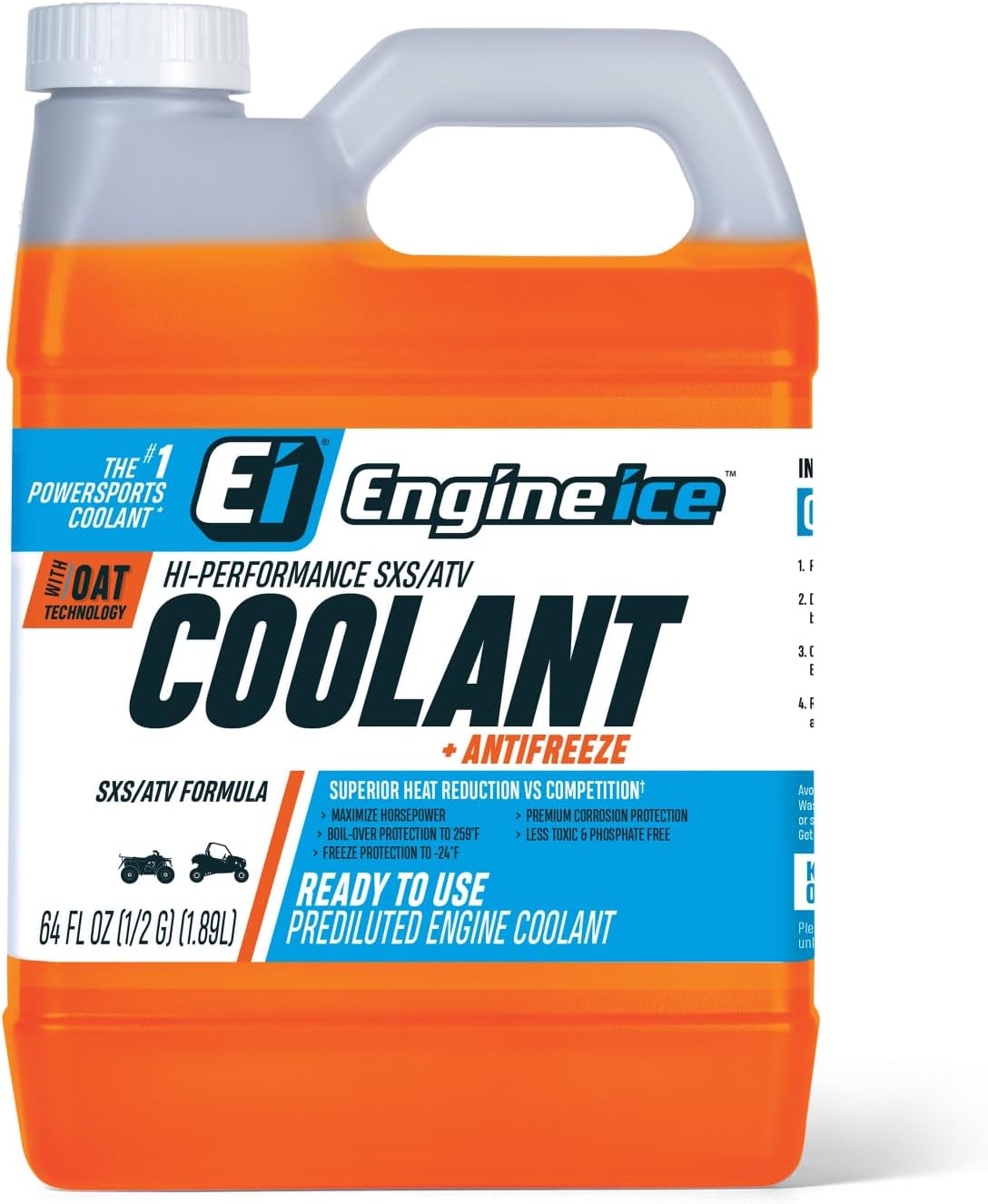 Amazon.com: Engine Ice Hi-Performance SXS/ATV Coolant and Antifreeze ...