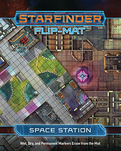 Starfinder Flip-Mat Space Station : solution cartographique pour MJ de science-fiction