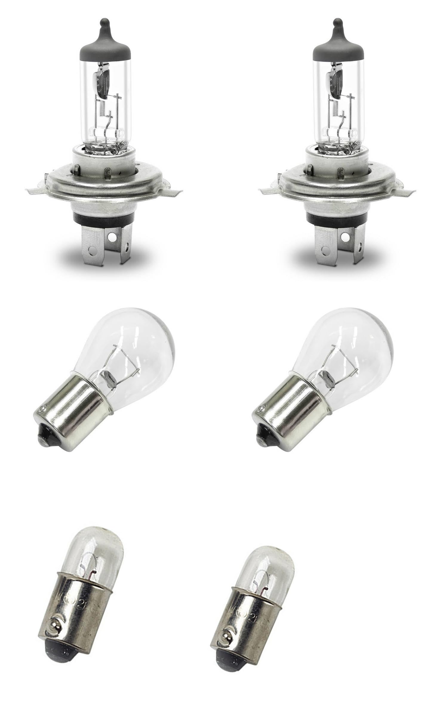 Generico COPPIA Fari anteriori DX - SX Specifici COMPATIBILI con Panda modello 141 dal 1986 al 2003 Fanali Proiettori + Lampade 34400/1-34410/1