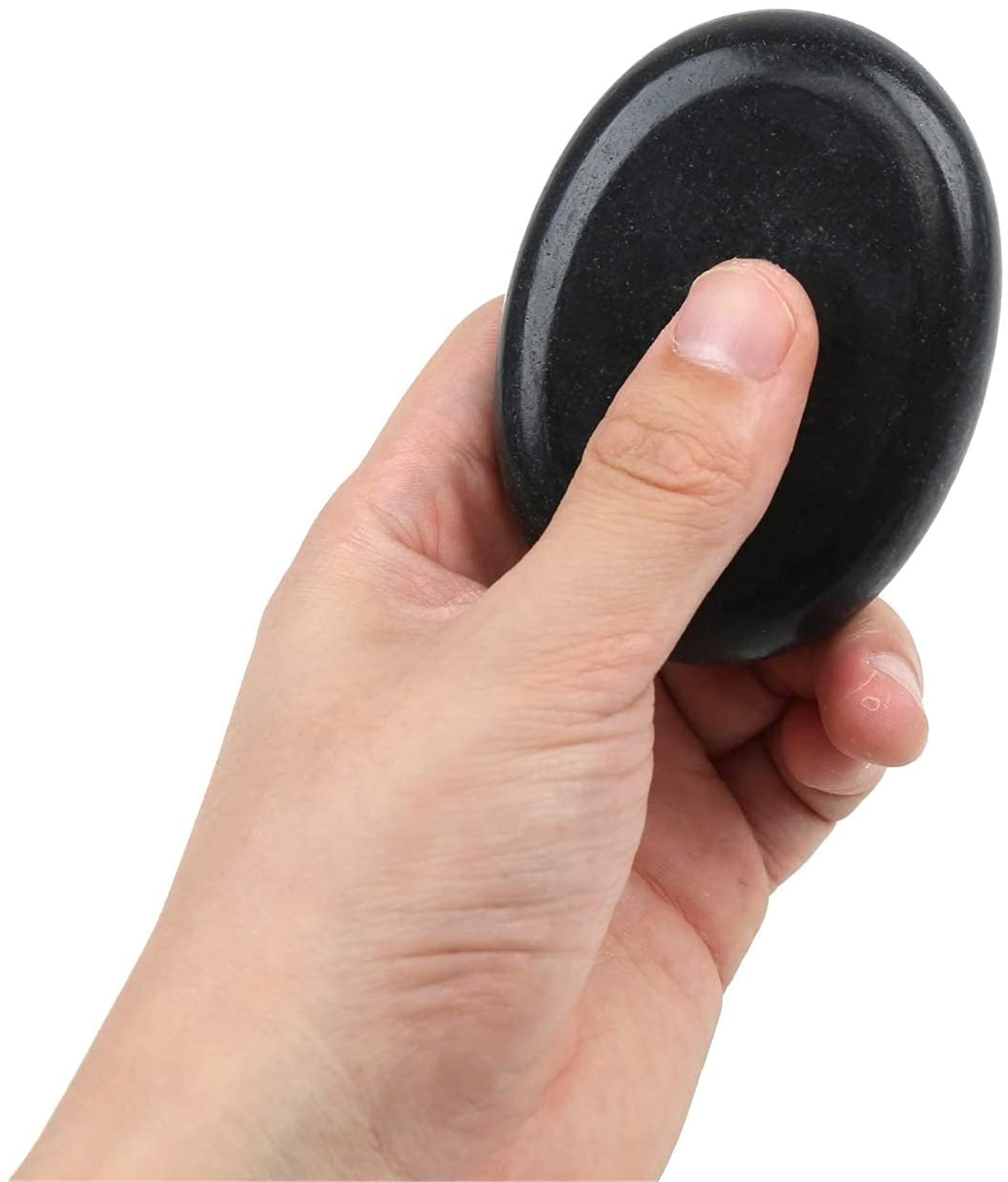 Juego de 20 piedras de masaje de piedra caliente para masaje, calentador de basalto, caja térmica para spa, bienestar y relajación
