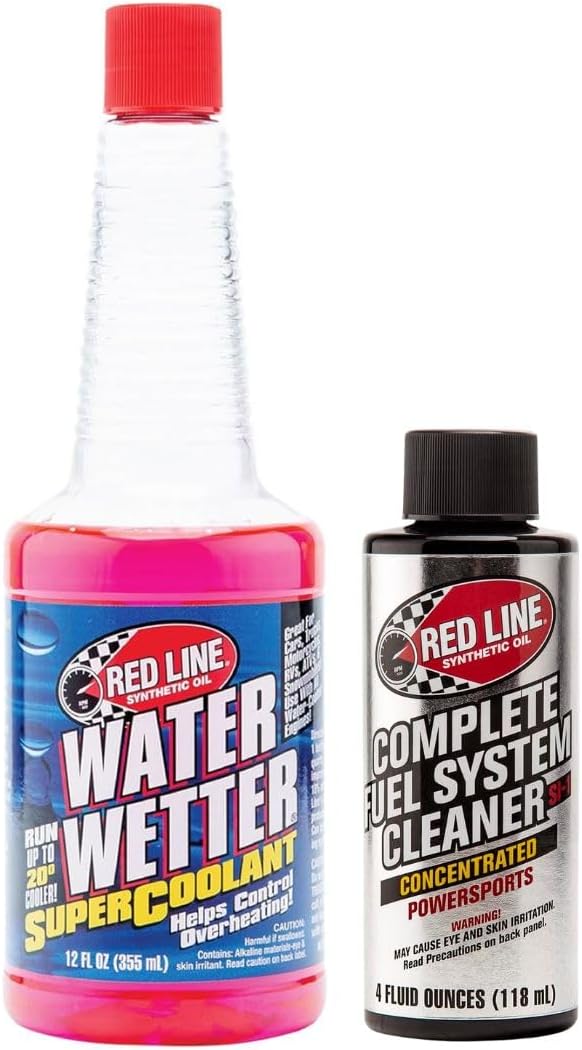 Red Line Powersports Maintenance Bundle | Fuel System Cleaner & WaterWetter Cooling Additive | Engine Performance, Cooling System & Fuel Injector Treatment