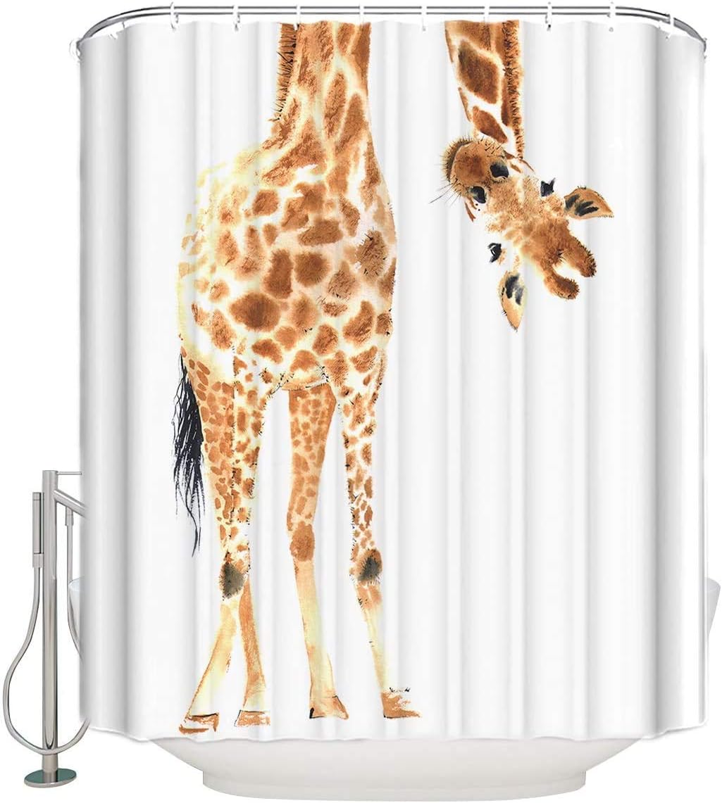 RR&DDXU Custom Modern Bathroom Shower Curtain Set with Rings,Waterproof Long Personalized Curtains Home Decor, 72 x 84 Inch