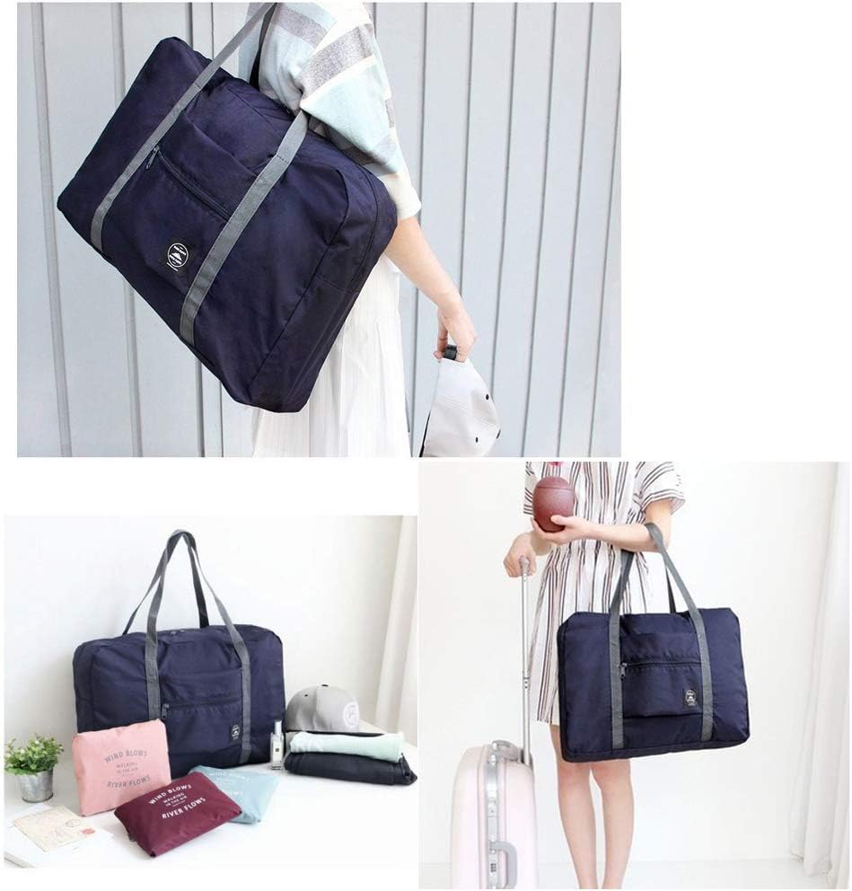 Foldable Large Travel Duffel Duffle Bag Overnight Carryon Bag Weekend Bag Water Rresistant