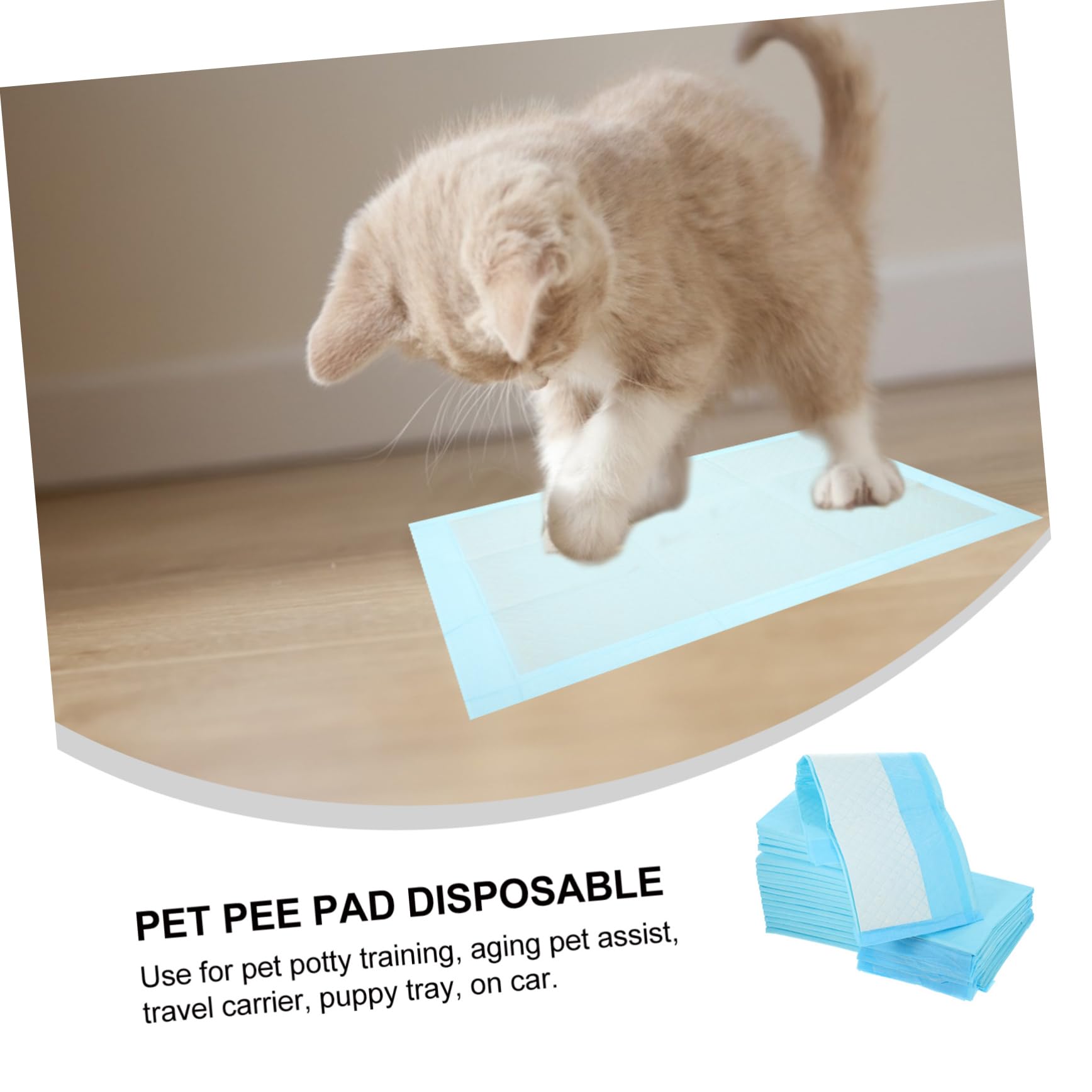 Didiseaon 50pezzi Tappetini Igienici Assorbenti e Impermeabili Per Cani e Gatti Confezione Da Perfetti Per Addestramento Di Animali Domestici Adatti Climi Umidi Per Uso Gabbie Di Piccoli