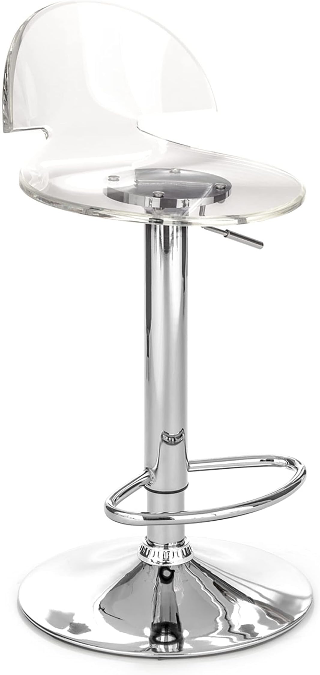 Tomasucci Susy Set of Two Barstools, Methacrylate, Transparent