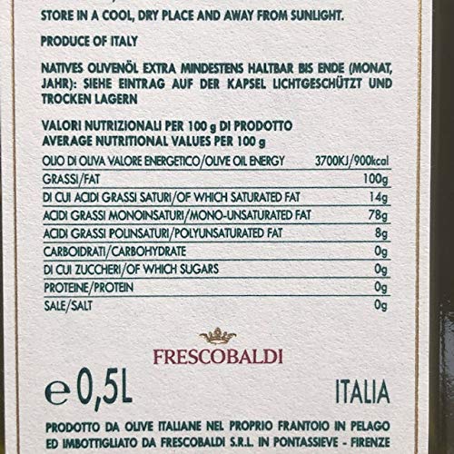 Olio Extra Vergine di Oliva Laudemio Frescobaldi 500 ml x 6
