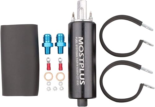 MOSTPLUS - GSL392 - Bomba de combustible de alta presión externa universal de 255 LPH - Kit de accesorios 6AN
