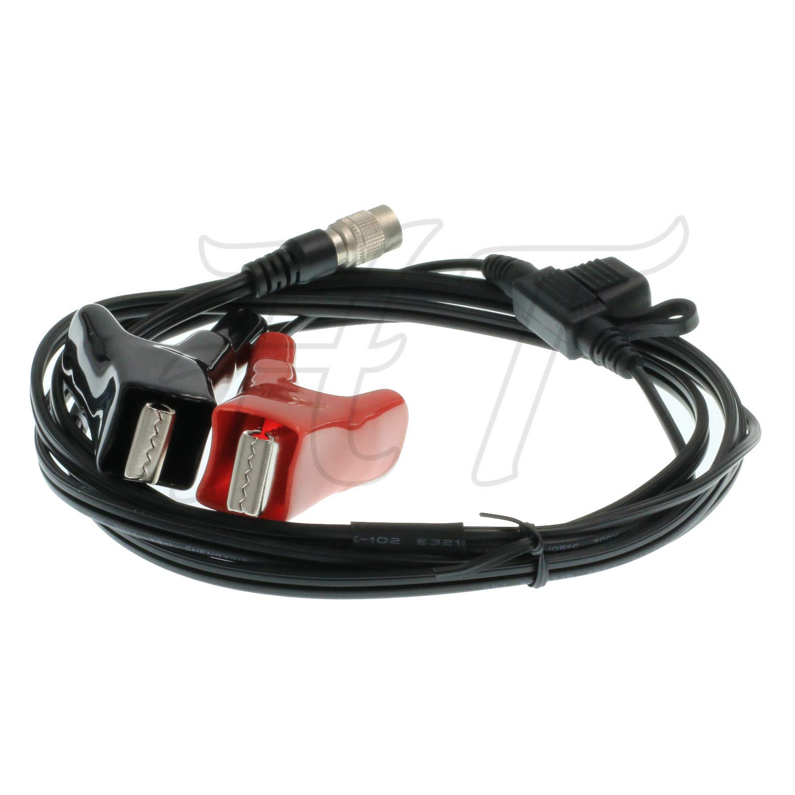 HangTon Geodimeter 600 Trimble 5600 Instrumento Hirose Pinzas de cocodrilo macho de 4 pines Cable de alimentación 6 pies (derecho)