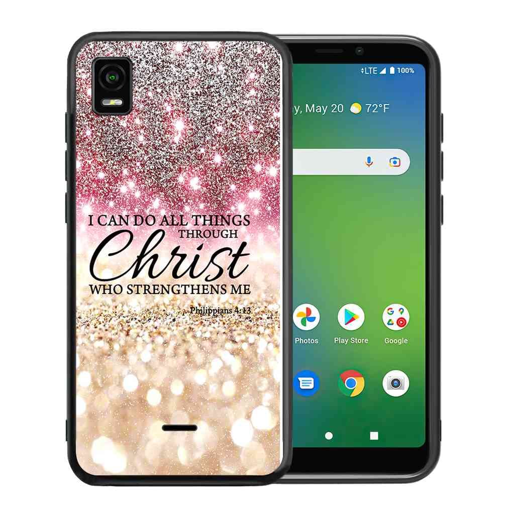 ABLOOMBOX for Cricket Vision Plus 2022 Case for Girls Women Sparkling Pink Glitter, Anti Scratch Bumper Shockproof Protective Case Cover