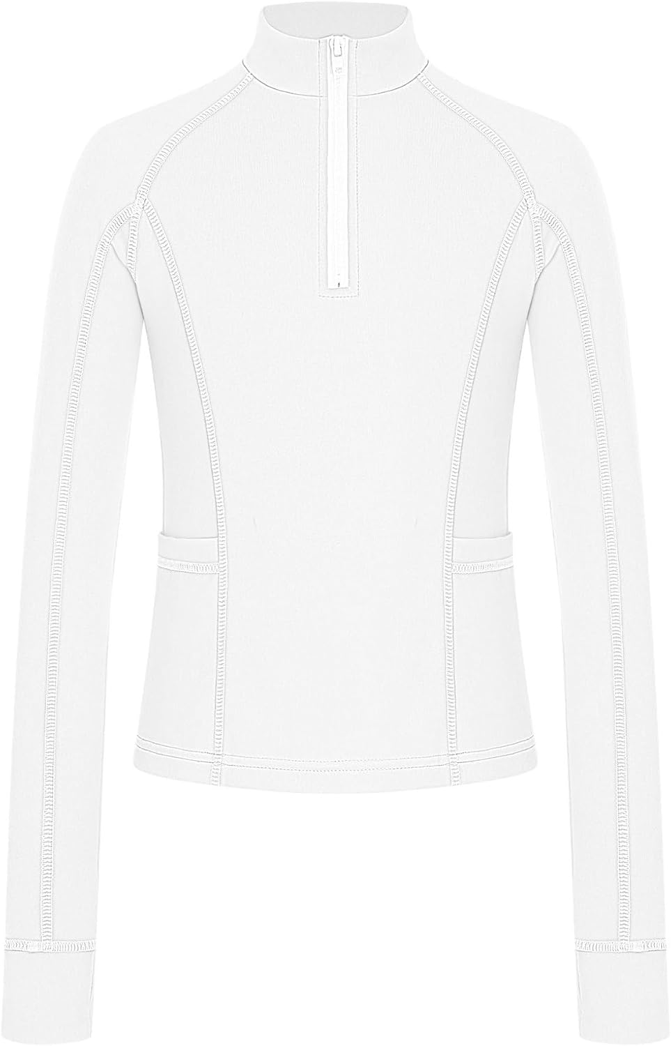 Long Sleeve Horse Riding Shirts Girls Kids Stand Collar Training Gymnastic Jacket