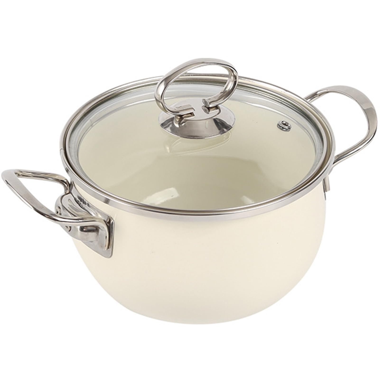 VHJdtE Ceramic stew pots, Saucepans Enamel Simmer with Lid(5.5L)