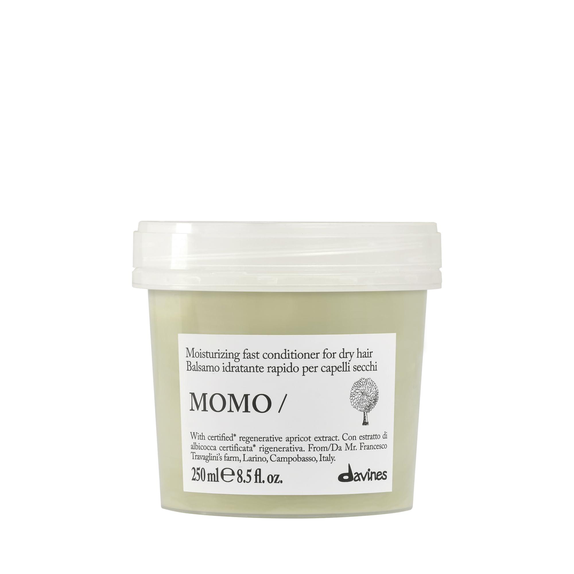 Davines MOMO Conditioner - Balsamo idratante ad azione rapida per capelli secchi o disidratati - 250 ml