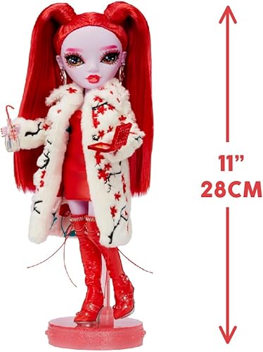 Miniatura 3 de Rainbow High Shadow High Rosie - Muñeca de moda roja. Traje elegante, cabello extra largo y más de 10 accesorios de juego coloridos. Gran regalo