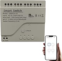 Vista 21 de Control remoto de la aplicación Ewelink de 1 canal, relé de interruptor inalámbrico WiFi, autobloqueo, modo de enclavamiento, con control remoto