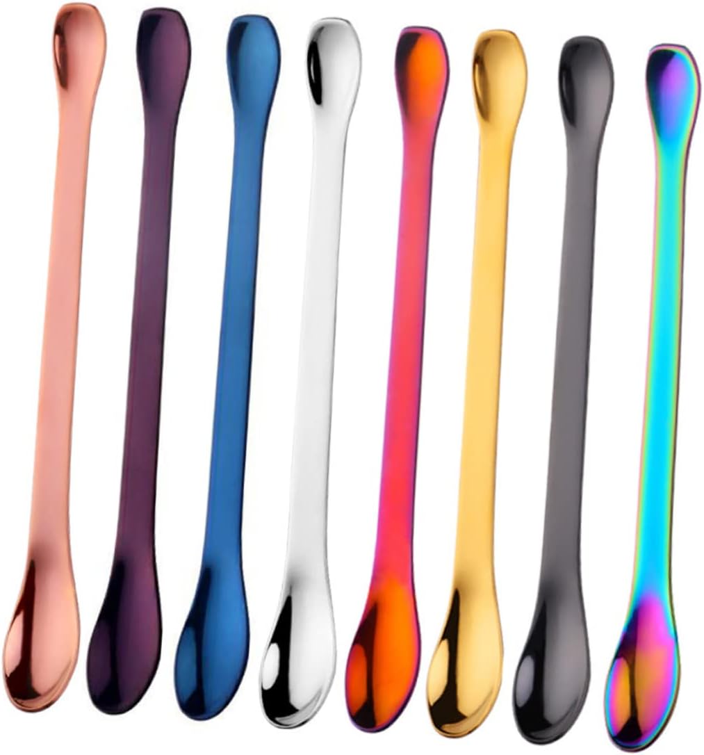 Stainless Steel Double Ended Stirring Seasoning Spoon for Coffee, Kitchen