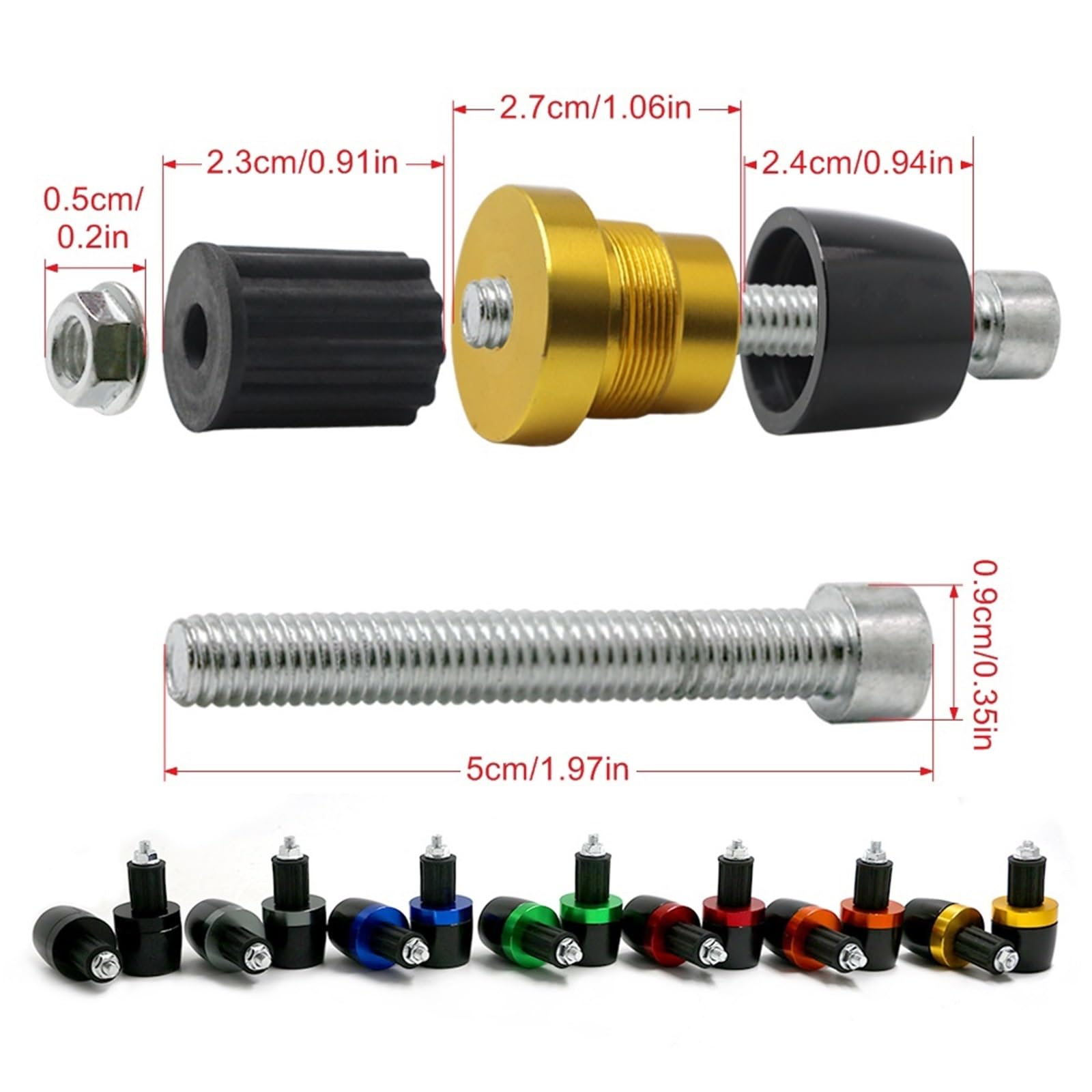per CB500X CB 500 X CB500 X 7/8" 22MM Manopole per Manubrio per Motocicletta estremità Universale per Manubrio Contrappeso Tappo Slider
