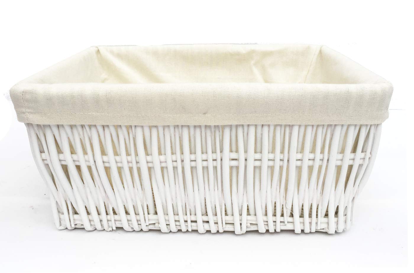 Small Antique Wash Wicker Storage Basket-The Basket Company