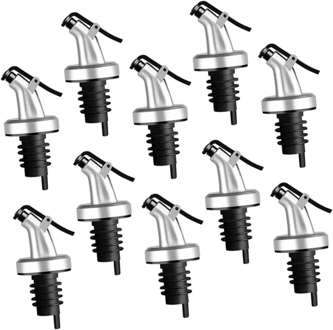 Luxshiny 10pcs Wine Pourer Oil Stopper Nozzle for Kitchen Use for Restaurants Bars and Home Entertaining