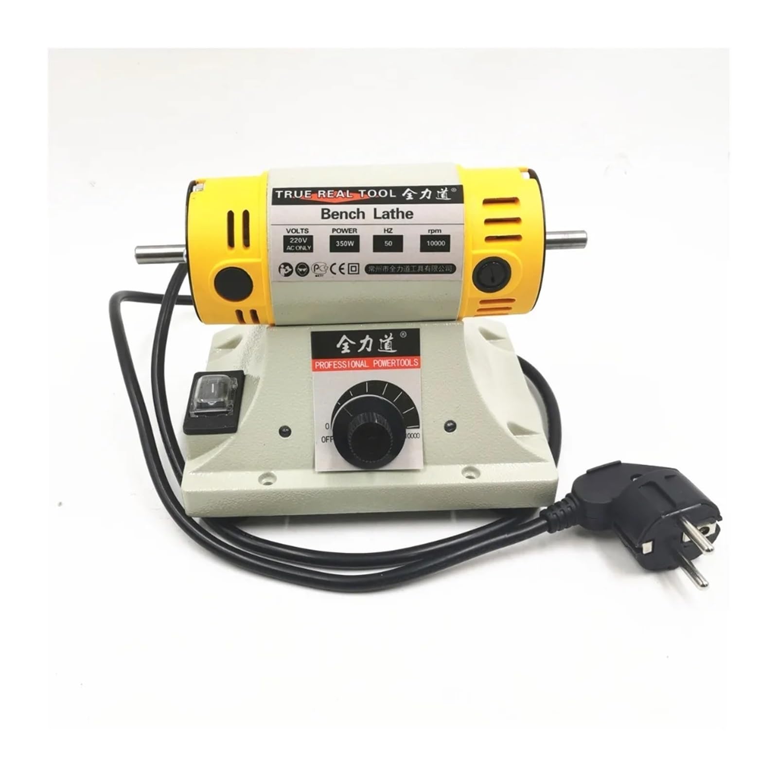 Polerka 350 W DIY do obróbki drewna, tokarka biżuterii z jadeitu, silnik szlifierki, wałek węża 0,4-6,5 mm Do użytku DIY(Federazione russa)