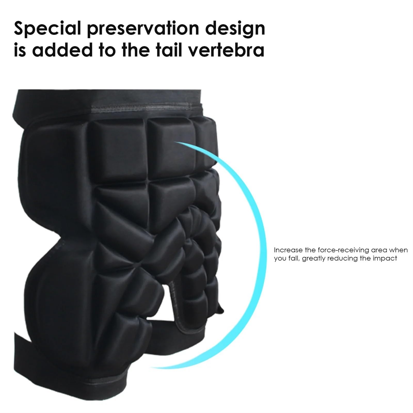 Short De Protection Rembourré pour Le Ski Sports de Plein air Ski Skate Snowboard Protection Ski Protecteur Patinage Protecteur Hanche Rembourré Shorts Ski Shorts De Protection RembourréS