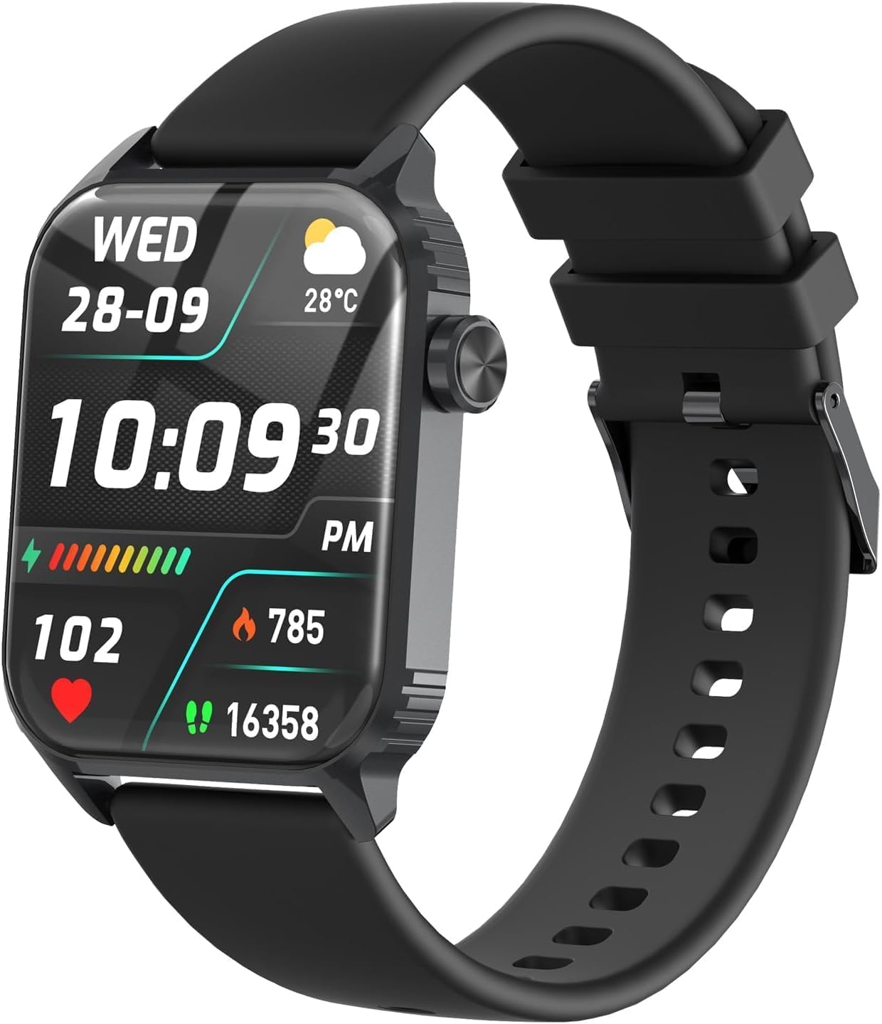 Photo 1 of TRAUSI Smartwatch with 1.83 inches Screen, 120 Workout Modes, Bluetooth Call & Alarm Clock, IP67 Waterproof Smart Watch with Heart Rate, Sleep Tracker for Daily Use