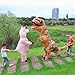JASHKE Ropa Inflable de tiranosaurio Disfraz de Fiesta de Carnaval de Halloween