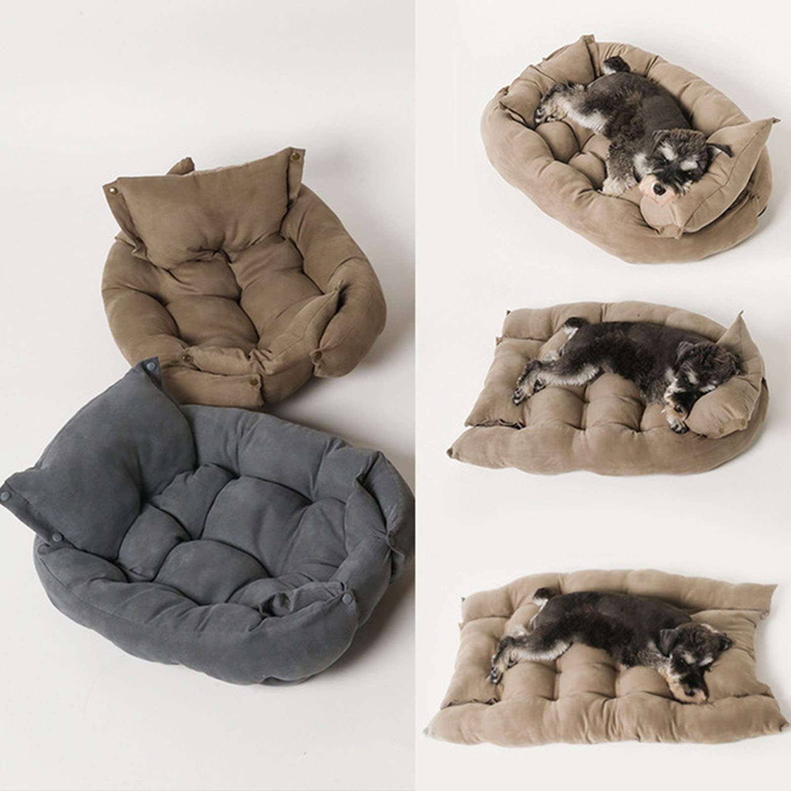 Tapis Chien,Panier Chien XL,Coussin Chien Anti Stress Grande Taille,Imperméable Lit pour Chien, Aux Chiens Et Chats De Grande Et Moyenne Taille,Violet,Large