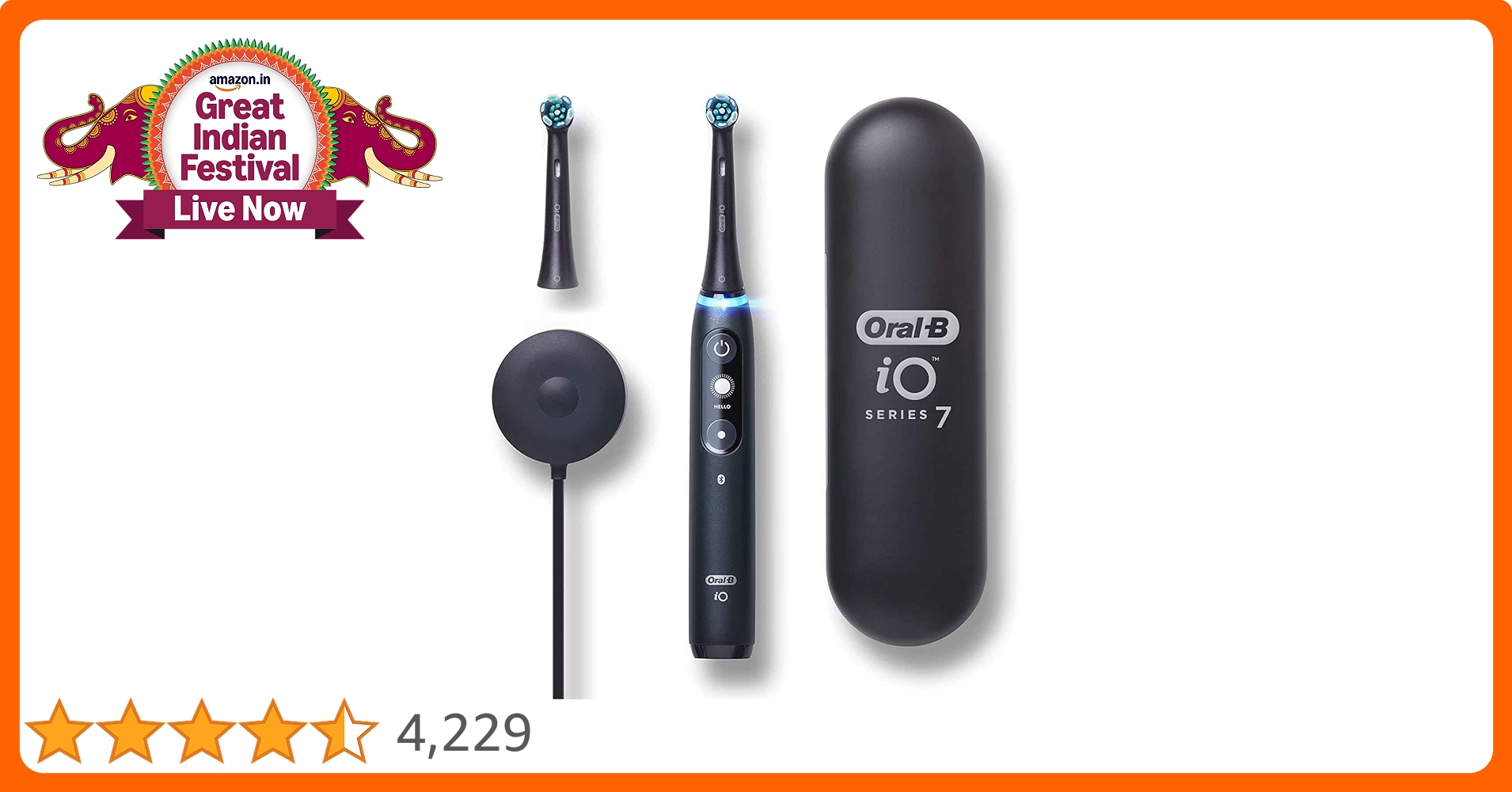 Buy Oral-B Adult Io Series 7 Electric Toothbrush With 2