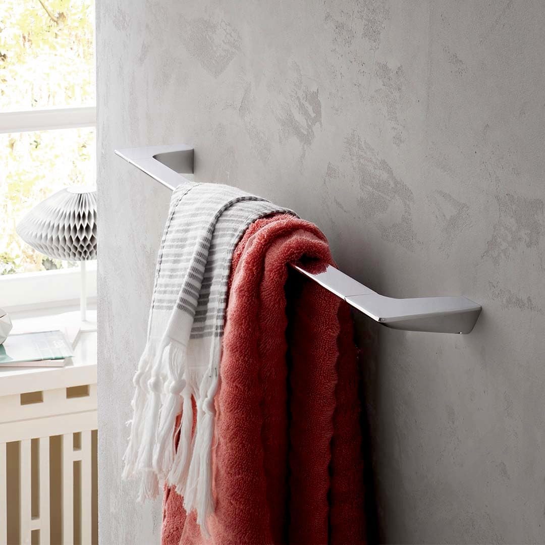 Emco Art Badewannengriff, Chrom, Haltegriff für Badewanne, zur Wandmontage, Duschstange, Länge 300 mm - 167000130, Grau