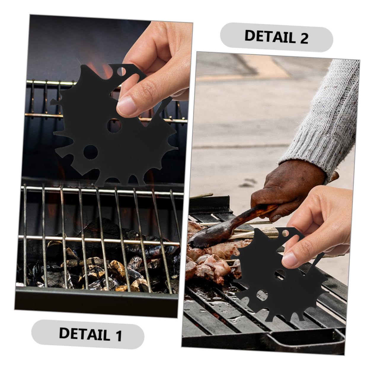 Toddmomy 4pezzi Raschietto Per Acciaio Inossidabile Per Pulizia Barbecue Utensile Multiuso Con Manico Per Appeso e Apribottiglie Per Fumi