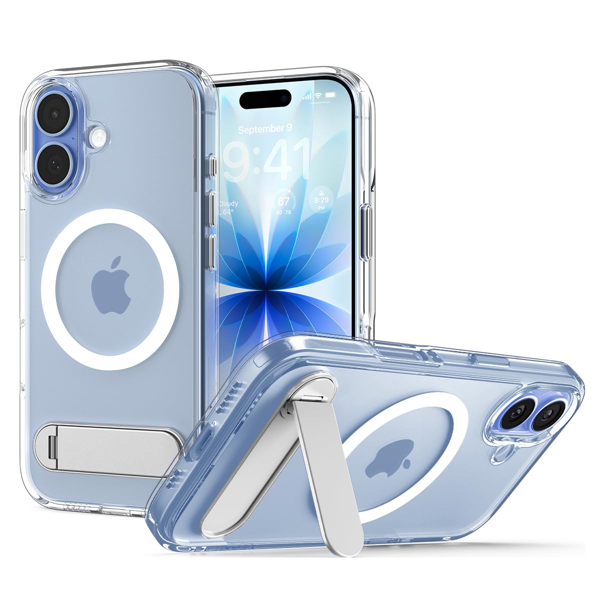 Spigen for iPhone 17 Case Ultra Hybrid S MagFit TPU Covered Camera Control Kickstand Compatible with MagSafe -