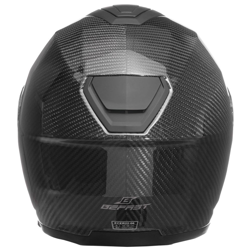 Casco Jet HERON CARBON, Casco da Moto con Calotta in 100% Carbonio, Doppia Visiera, Omologato ECE 2206, Interni Removibili, Molti Colori Disponibili