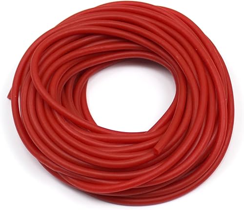 Scott Edward Tubo de goma de látex natural de 0.079 in de diámetro interior x 0.157 in de diámetro exterior con banda de fusil submarino Slingshot