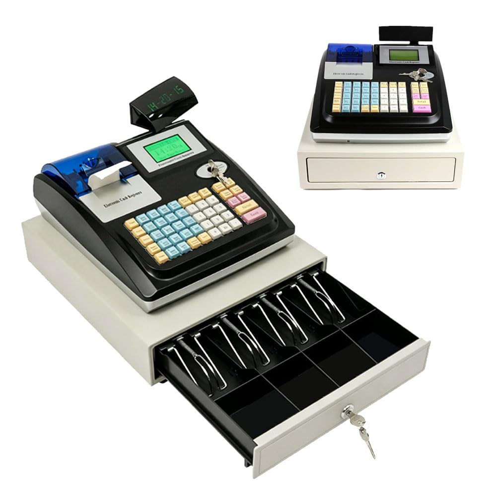 Ghygetrich Cash Register, Cash Till Cash Register Till for Small Business Cash Box Cash Till for Small Business