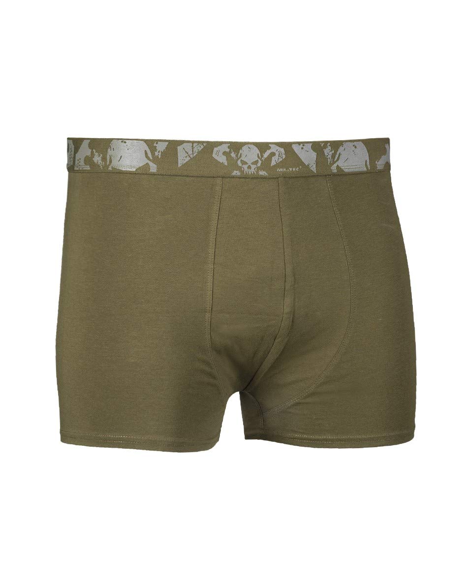 Mil-Tec Skull Boxer Shorts Olive L