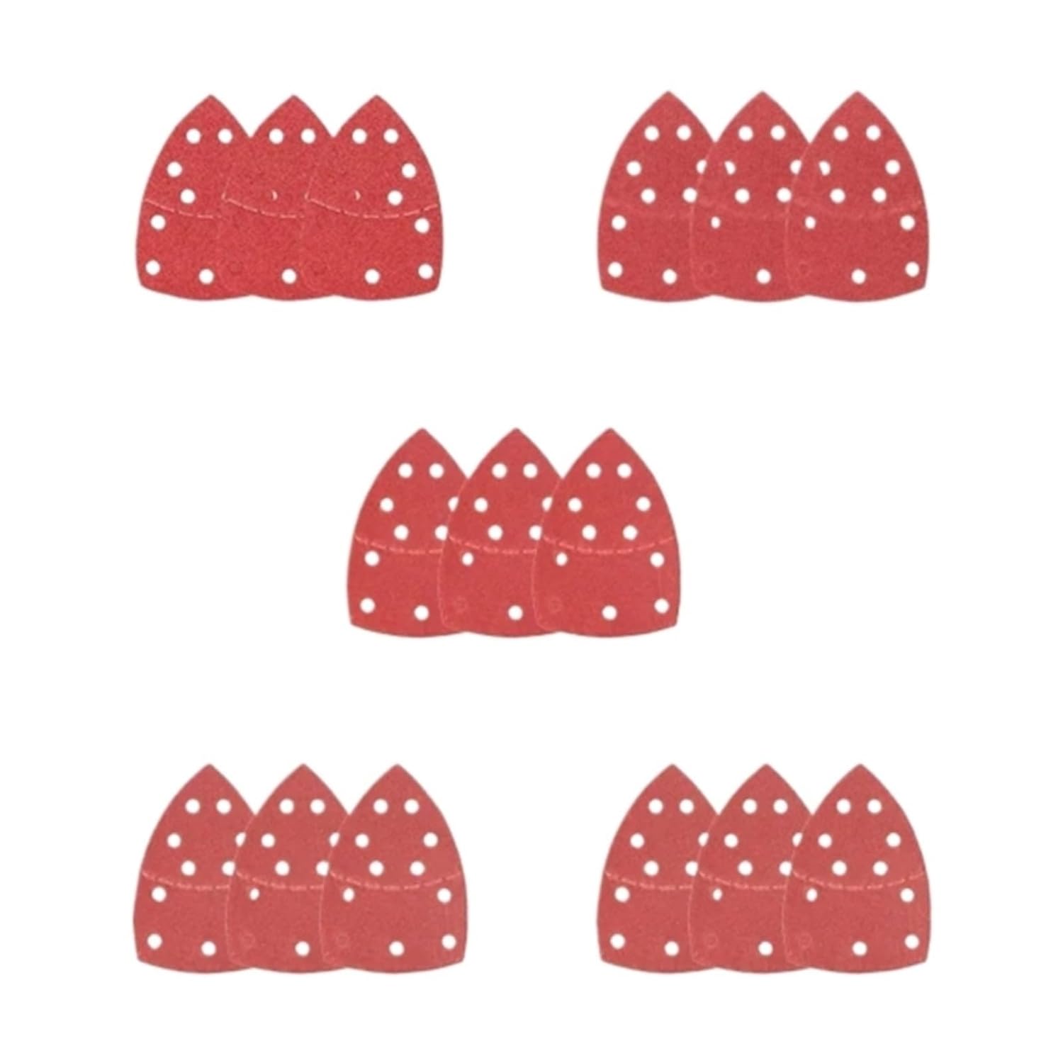 Sanding Block, Detail Sander Sandpaper 10/15/40Pcs Sanding Disc 11-Holes Triangular Sanding Paper 40-2000 Grit Mouse Sanding Sheets(40Grit 10pcs)(60grit 10pcs)