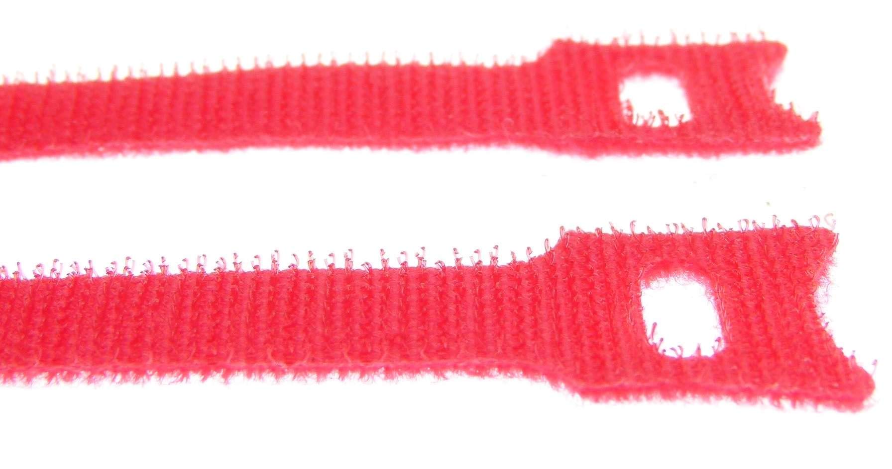 1.000 x Klettkabelbinder 300 x 28 mm Rot - Klett Kabelbinder Kabel-Klettband - Wiederverschliessbar/Wiederverwendbar (1000, 300 x 28 mm Rot)