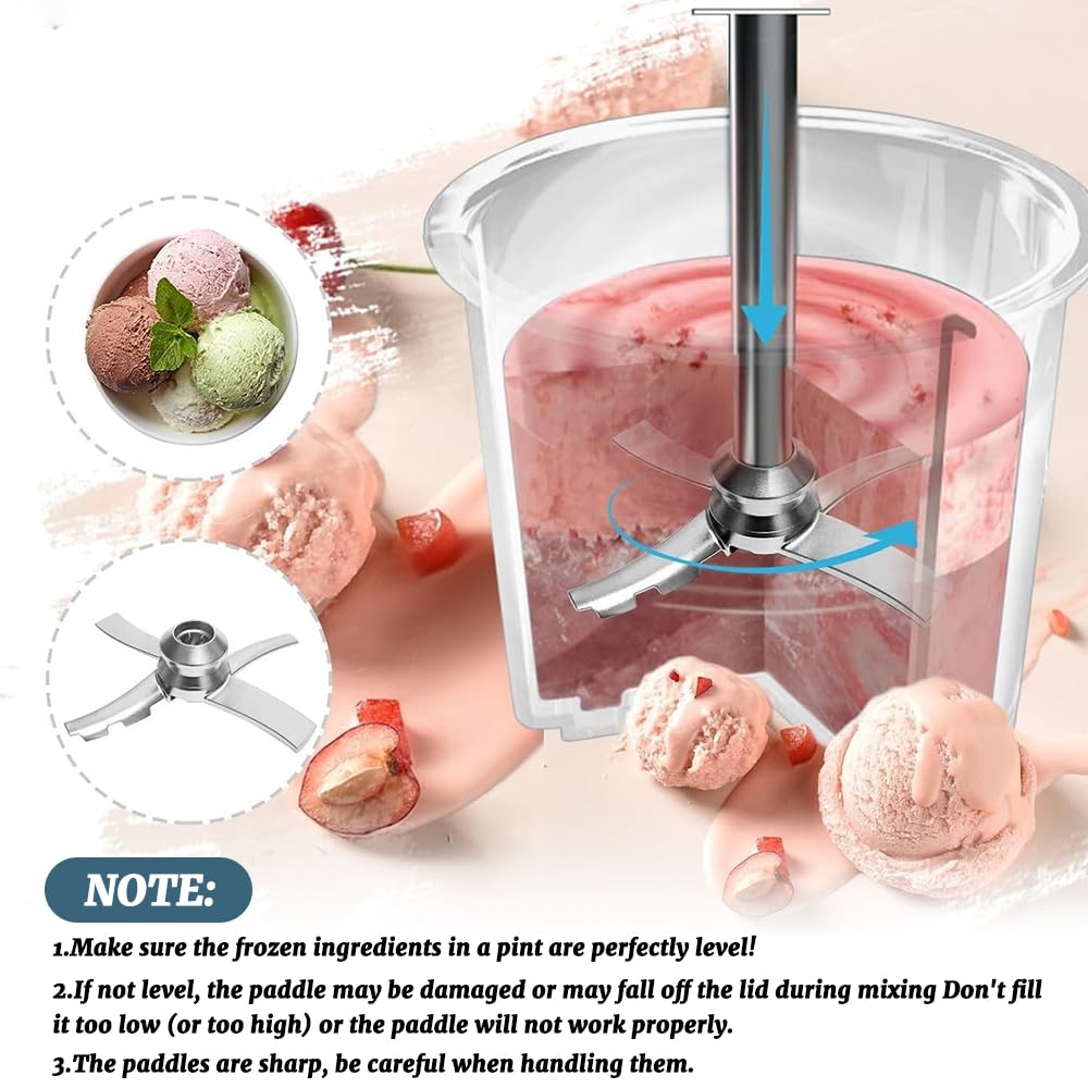 Accessoires de lame de machine à glace pour Ninja Creami NC300 Series, lames de rechange pour machine à glace WDKXCN pour crémier ninja NC301 NC299 CN301CO NC299AM
