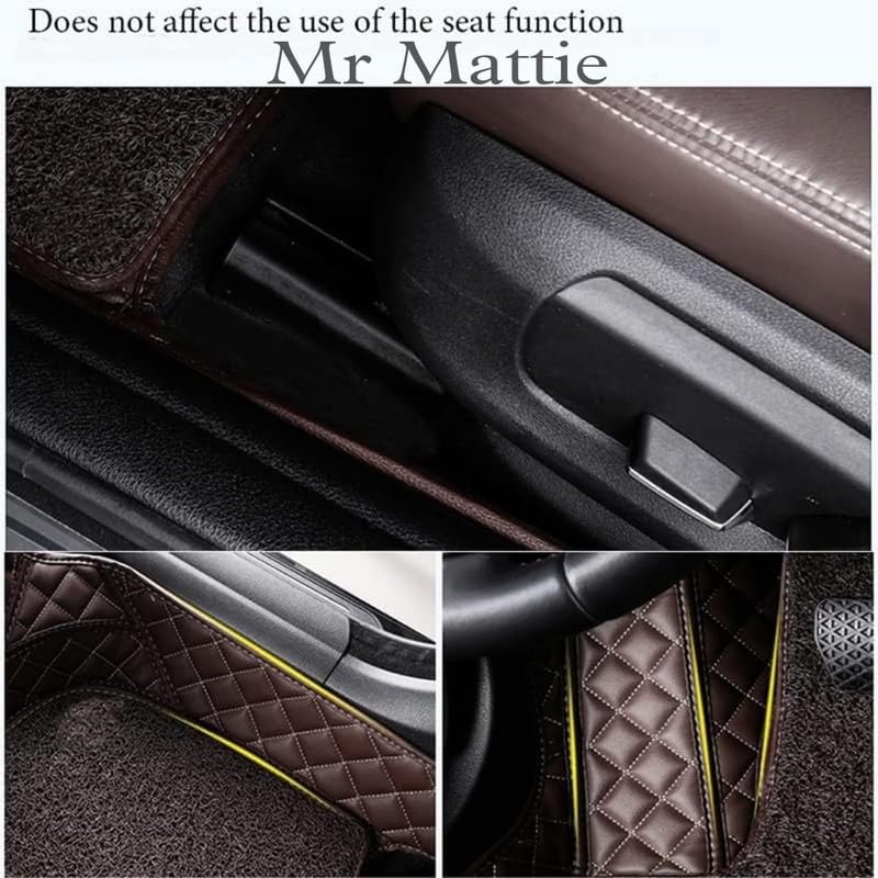 Image of Mr Mattie 7D Mat Compatible with Volkswagen Jetta - Coffee