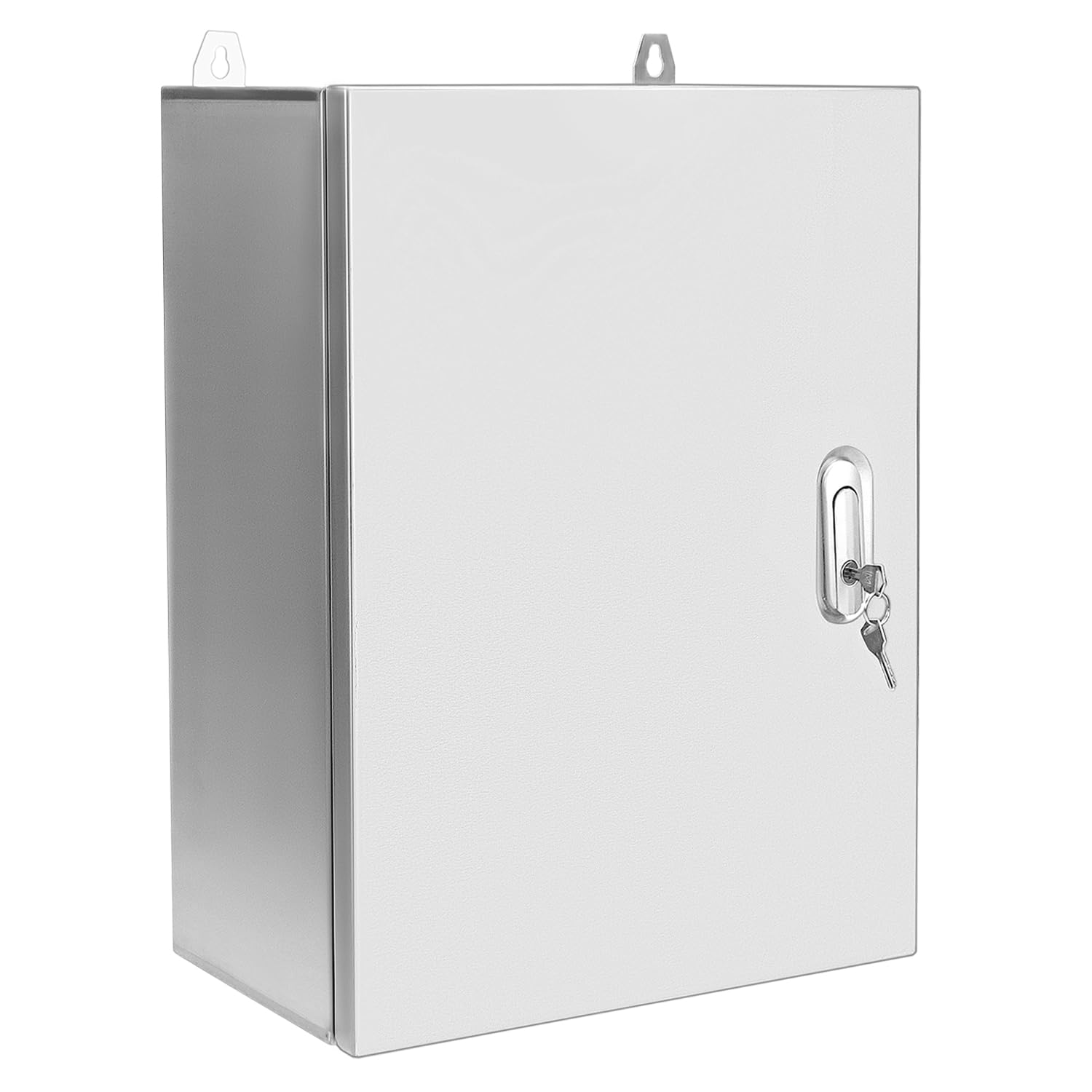 QWORK® Quadro elettrico 50x40x20 cm in acciaio inox 304 - scatola di alimentazione a parete con solida serratura e guarnizione impermeabile