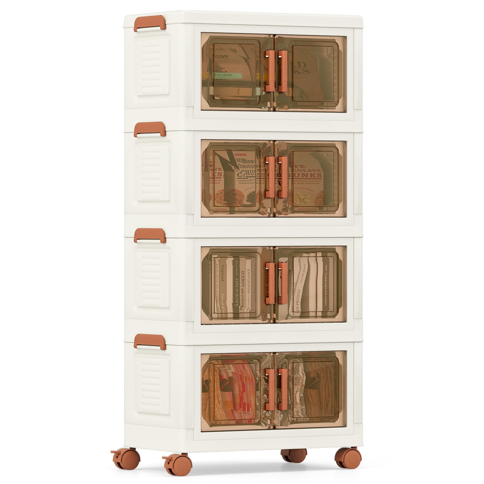 COSTWAY Boîte de Rangement Plastique 150 L, 6 Caisses de Rangement Pliables, Boite Empilable pour 12 Chaussures, Vêtement, Livres, Jouets, Caisse Modulaire pour Chambre, Salon, Cuisine COSTWAY Boîte de Rangement Plastique 150 L, 6 Caisses de Rangement Pliables, Boite Empilable pour 12 Chaussures, Vêtement, Livres, Jouets, Caisse Modulaire pour Chambre, Salon, Cuisine