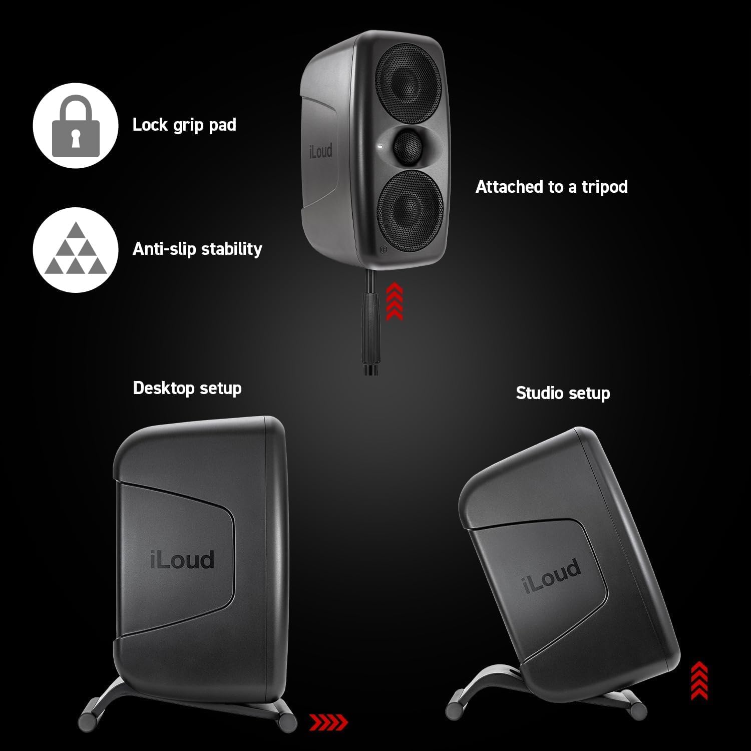IK Multimedia iLoud MTM MKII (Pair Plus ARC mic) Compact Studio Monitor with Built-in ARC Room Correction, Speaker Emulation, 100W Power - Image 8