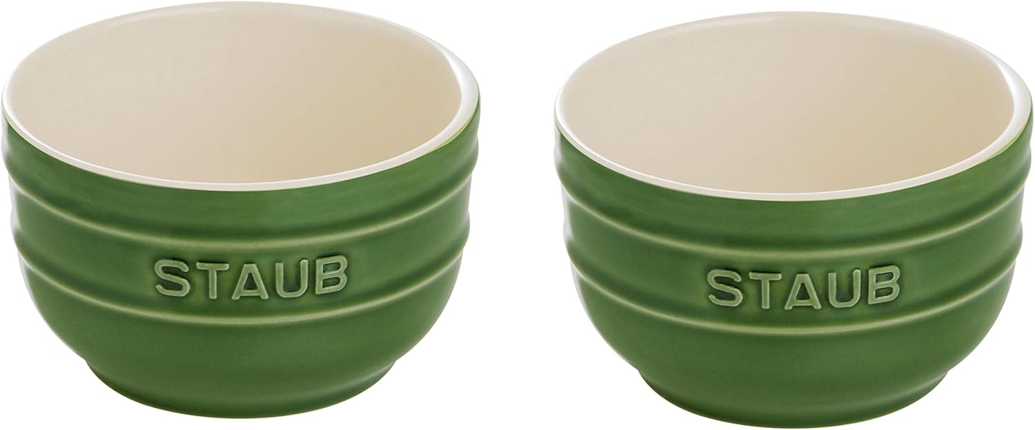 Staub Ceramic 2-piece Basil Ramekin Set