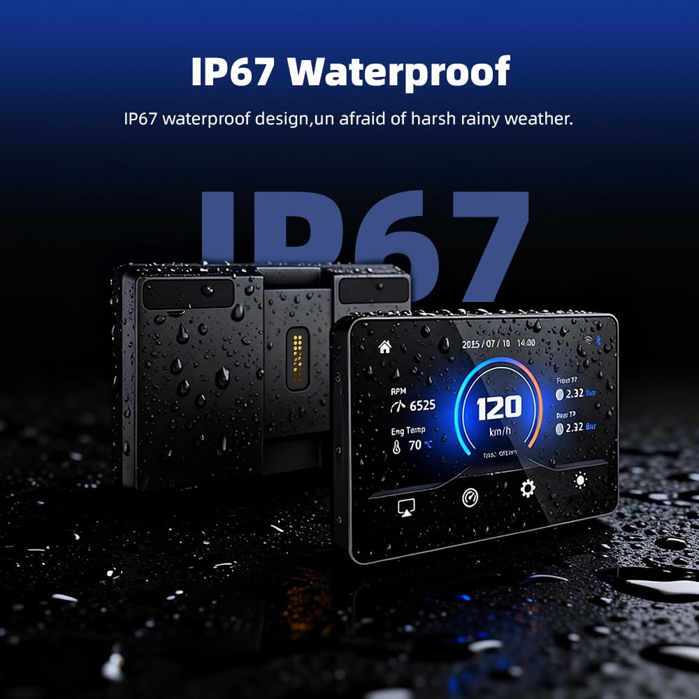 Pantalla de motocicleta de 6,2 pulgadas para BMW R1200GS R1250GS F800 F900 S1000XR, inalámbrico CarPlay y Android Auto (no GPS/sin soporte), compatible con WonderWheel y lector de datos del
