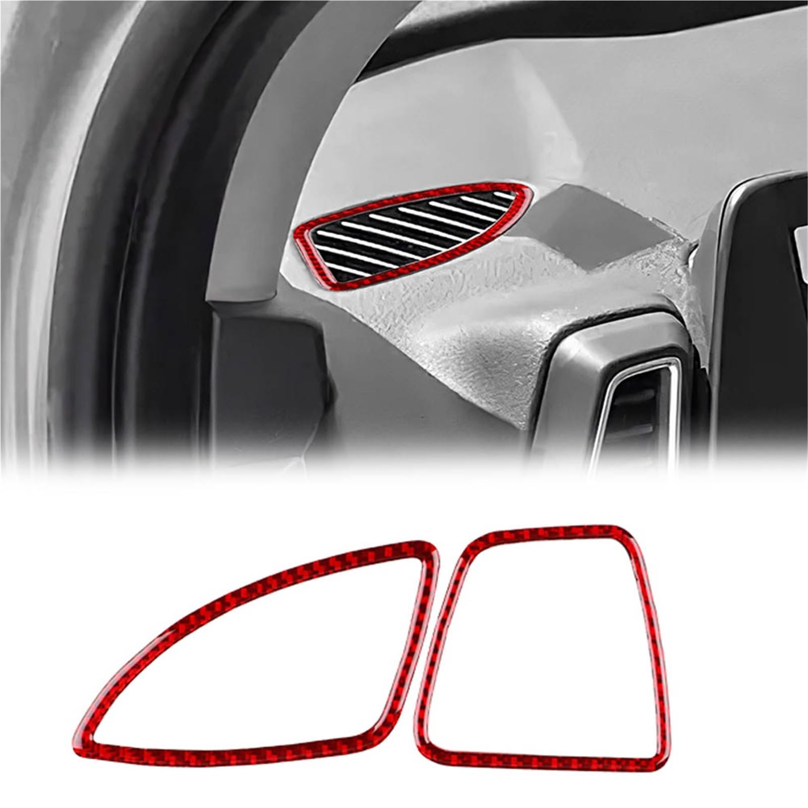 Interior Decoration for Kia Sportage 2022-2025 Carbon Fiber Sticker LHD RHD Car Air Outlet Frame Interior Trim Accessories