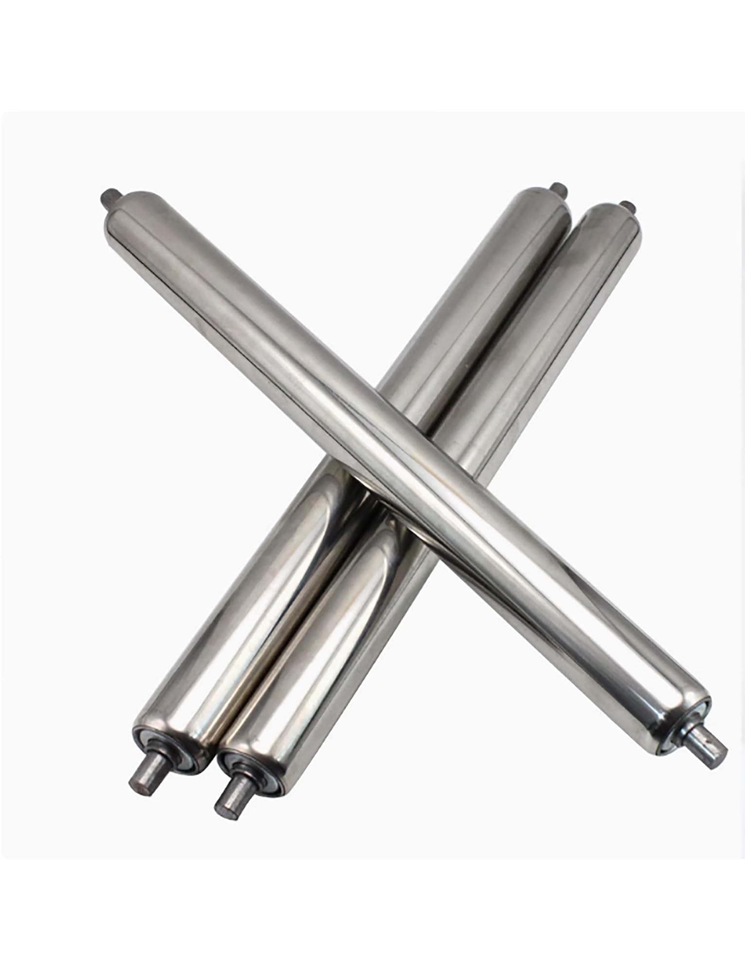 Rulli trasportatori in acciaio inossidabile (3 pezzi) – Diametro 25 mm di ricambio per cinghia 650 x 700 mm – Rulli resistenti alla corrosione per una movimentazione e un trasporto efficiente dei